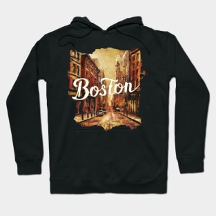 Boston Vintage Colors Hoodie